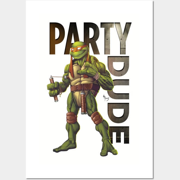 Party Dude Wall Art by gavinmichelliart